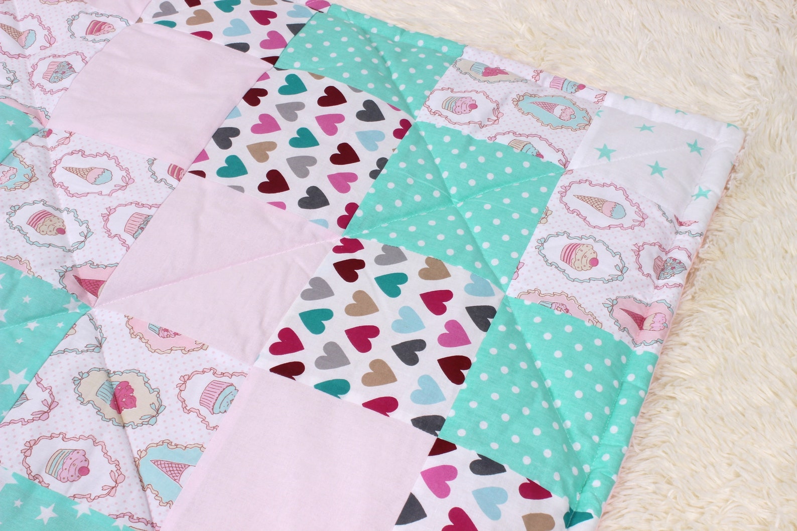 Pink Baby Blanket Baby Girl Baby Bedding Custom Baby Etsy