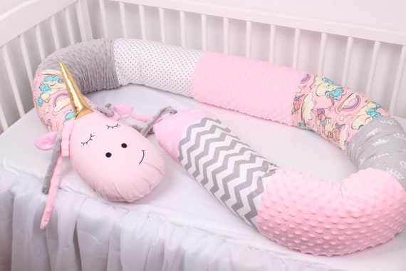 unicorn cot bumper