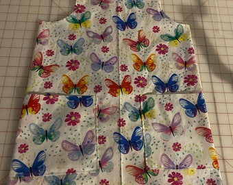 children cross back art smock butterflies art smock for kids