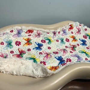 Butterfly Diaper changing pad cover Fits the keekaroo, and the hatch baby grow image 3