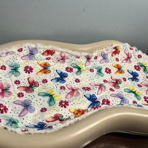 Butterfly Diaper changing pad cover Fits the keekaroo, and the hatch baby grow image 2