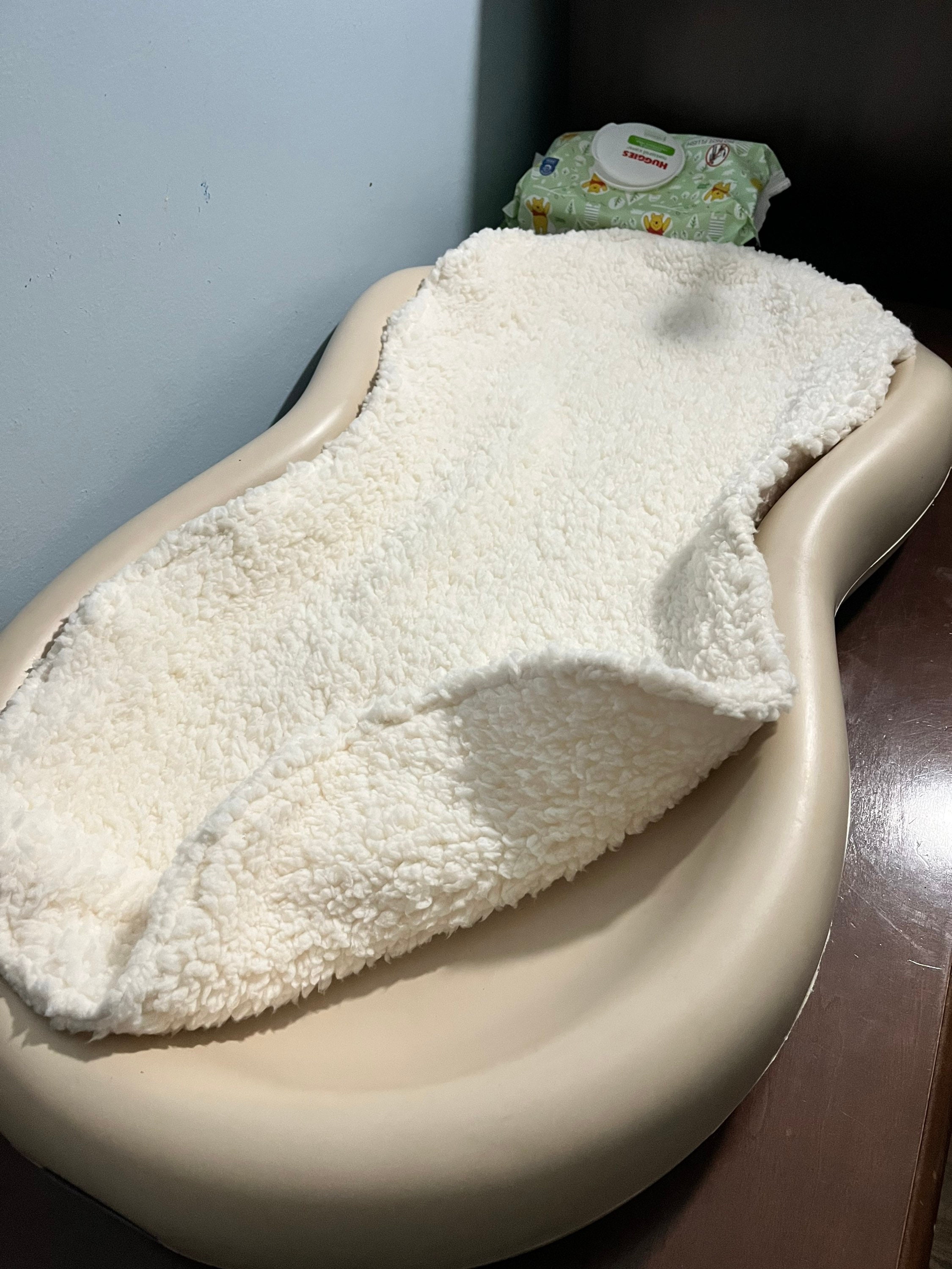 Double Sided Sherpa Diaper Changing Pad Cover Fits the Etsy