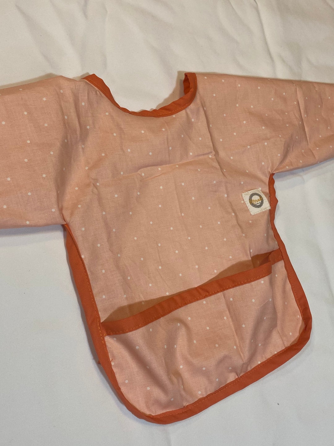 Bavaglino Con Maniche Impermeabile Per Bambini - Per Mangiare, Dipingere E Giocare, Design Gatti Rosa - Foto 6