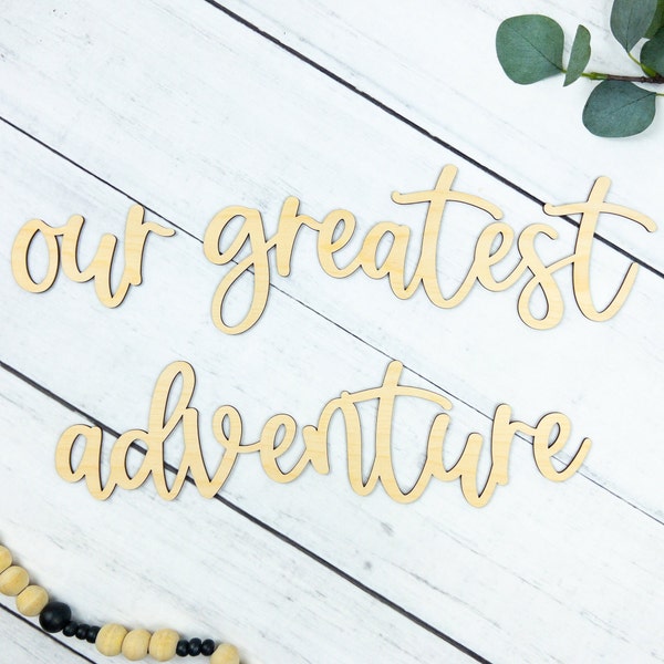 Travel Baby Shower Decor, Our Greatest Adventure, Adventure Nursery Sign, Toddler Room Wall Sign, Photo Booth Backdrop Sign, Baby Sprinkle