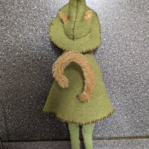 cat doll witch natural witch cat witch art doll