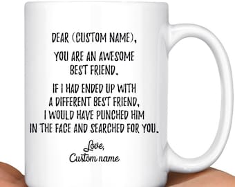Migliore amico Mug, regalo di Bestie, BFF tazza di caffè, tazza di Bestie, BFF compleanno regalo personalizzato, migliori amiche per sempre, miglior regalo di compleanno amico