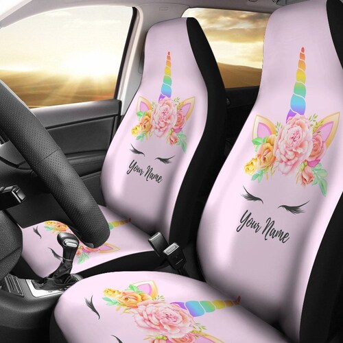 Best Unicorn Car Seat Covers Unicorn Lover Front Car Cover Etsy