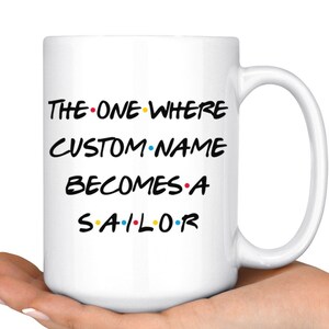 Personalized Sailor Graduation Mug, Sailor Promotion Present, Best Sailor Career Job, Sailor Gift Ideas, Appreciation Gift For Men & Women