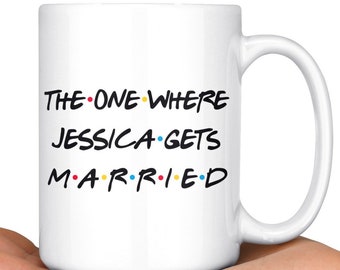 Personalized Wedding gift For Women, Marriage Gift, Just Married Coffee Cup, Bridal Shower, Newlywed Mug, Bridal Party Gift, Gift For Bride