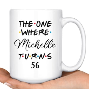Personalisierte 56. Geburtstag Becher, glücklich 56 Geburtstagsfeier, 56. Geburtstagsgeschenk für sie & ihn sechsundfünfzigsten Bday Geschenk, 56-Geschenk-Ideen