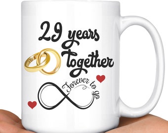 Karte Zum 29. Hochzeitstag – Gravierte Metallkarte Für Die Frau, 8,6 X 5,4 Cm