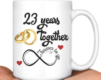 23 Jaar Samen Etsy 23 Jaar Getrouwd Cadeau