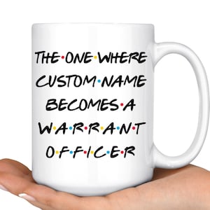 Personalized Warrant Officer Mug, Warrant Officer Army Rank Promotion Gift, Best Warrant Officer Career, Army Appreciation Gift Men & Women