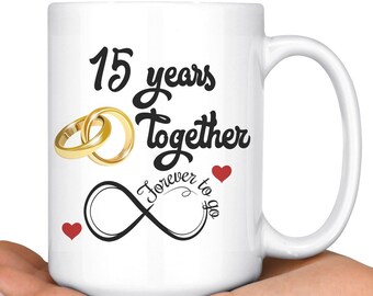 Funny 31 Years Wedding Anniversary Present For Birthday All Souls' Day 15 Oz Maroon Inner Mug Anniversary