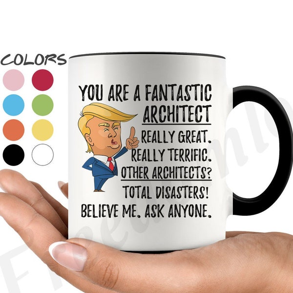 Drôle de tasse à café d’architecte fantastique, cadeaux d’architecte Trump, meilleur cadeau d’anniversaire d’architecte, cadeau d’architecte drôle, cadeaux d’architecte pour hommes et femmes