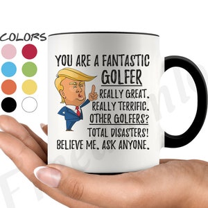 Funny Fantastic Golfer Coffee Mug, Golfer Trump Gifts, Best Golfer Birthday Gift, Funny Golf Gift Ideas, Golf Gifts For Men & Women