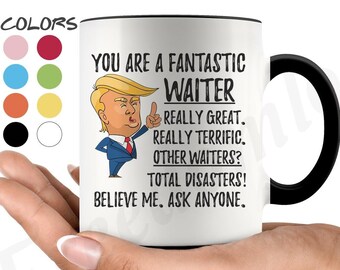 Mug fantastique drôle de serveur, cadeaux d'atout de serveur, meilleur cadeau d'anniversaire de serveur, cadeau de remise des diplômes de Noël de serveur