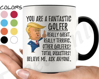 Funny Fantastic Golfer Coffee Mug, Golfer Trump Gifts, Best Golfer Birthday Gift, Funny Golf Gift Ideas, Golf Gifts For Men & Women