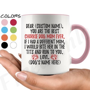 Personalized Chorkie Mom Gifts, Chia-Yorkie Owner Mug, Yorkie-Chi Gifts For Women, Yorkiehuahua Dog Mommy, Yorkie & Chihuahua Mix Mommy Gift