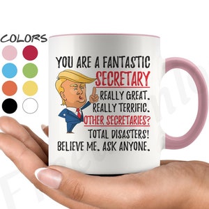 Funny Secretary Coffee Mug, Secretary Trump Gifts, Best Secretary Ever Birthday Gift, Funny Unique Secretary Gifts, Different Secretary Mug