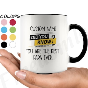 Papa Coffee Mug, Papa Personalized Gifts, Best Papa Ever Birthday Gift, Papa Gift Ideas, Papa Gag Gifts, Future Papa Mug