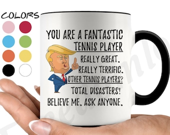 Personalised Tennis Gift For Men Personalised Tennis Mug For Male Tennis Player