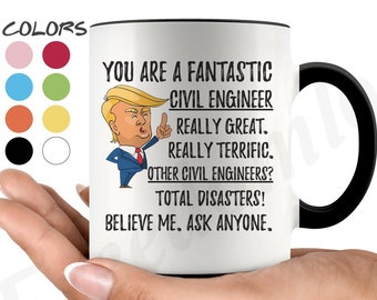 Lustige fantastische Bauingenieur-Kaffee-Tasse, Bauingenieur-Trumpf-Geschenke, bestes Bauingenieur-Geburtstags-Geschenk, lustiges Bauingenieur-Gag-Geschenk