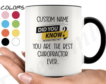 Chiropractor Coffee Mug, Chiropractor Personalized Gifts, Best Chiropractor Birthday Gift, Chiropractor Gift, Unique Gift