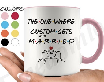 Cadeau de mariage personnalisé de 7 couleurs, cadeau de mariage, tasse juste mariée, douche nuptiale, tasse d'amour de jeune marié, fête nuptiale, cadeau pour le marié et la mariée