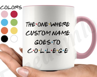 7 Colors Personalized College Student Gift, Gift For New College Student, College Birthday Present Gift, Going To College Mug, Best Student