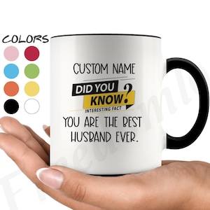 Husband Coffee Mug, Husband Personalized Gifts, New Husband Mug, Hubby Coffee Mug, Best Husband Ever Gift, Husband Birthday Gift