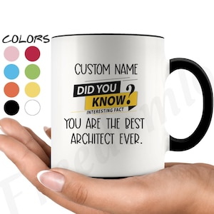 Architect Coffee Mug, Architect Personalized Gifts, Best Architect Birthday Gift, Architect Gift, Men & Women Architect Gifts