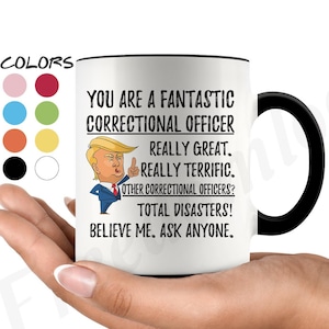 Funny Fantastic Correctional Officer Coffee Mug, Correctional Officer Trump Gifts, Best Prison Officer Birthday Gift, Officer Gag Gift