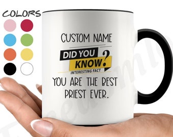 Priest Coffee Mug, Priest Personalized Gifts, Best Priest Birthday Gift, Priest Christmas Graduation Gift