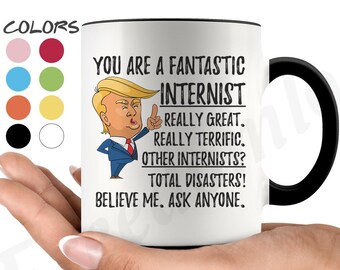 Tasse à café fantastique drôle d'interniste, cadeaux d'atout d'interniste, meilleur cadeau d'anniversaire d'interniste, cadeau d'obtention du diplôme de Noël d'interniste