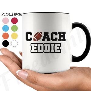 Personalized Rugby Coach Birthday Gift Mug For Men and Women, Rugby Coach Meaning Appreciation Gift, Coach Coffee Mug From Team