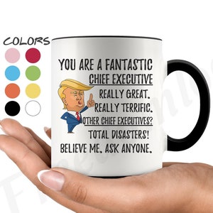 Grappige fantastische Chief Executive-koffiemok, Chief Executive Trump Gifts, Beste Chief Executive Verjaardagscadeau, Chief Executive Graduation Gift