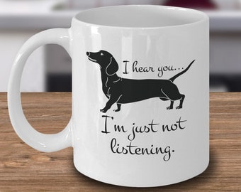 Taza de café divertida para papá y mamá con perro salchicha, taza para dueño de perro salchicha Doxie Wiener Weiner, amo a mi perro salchicha, regalo para amantes de los perros salchichas, regalo de perro salchicha