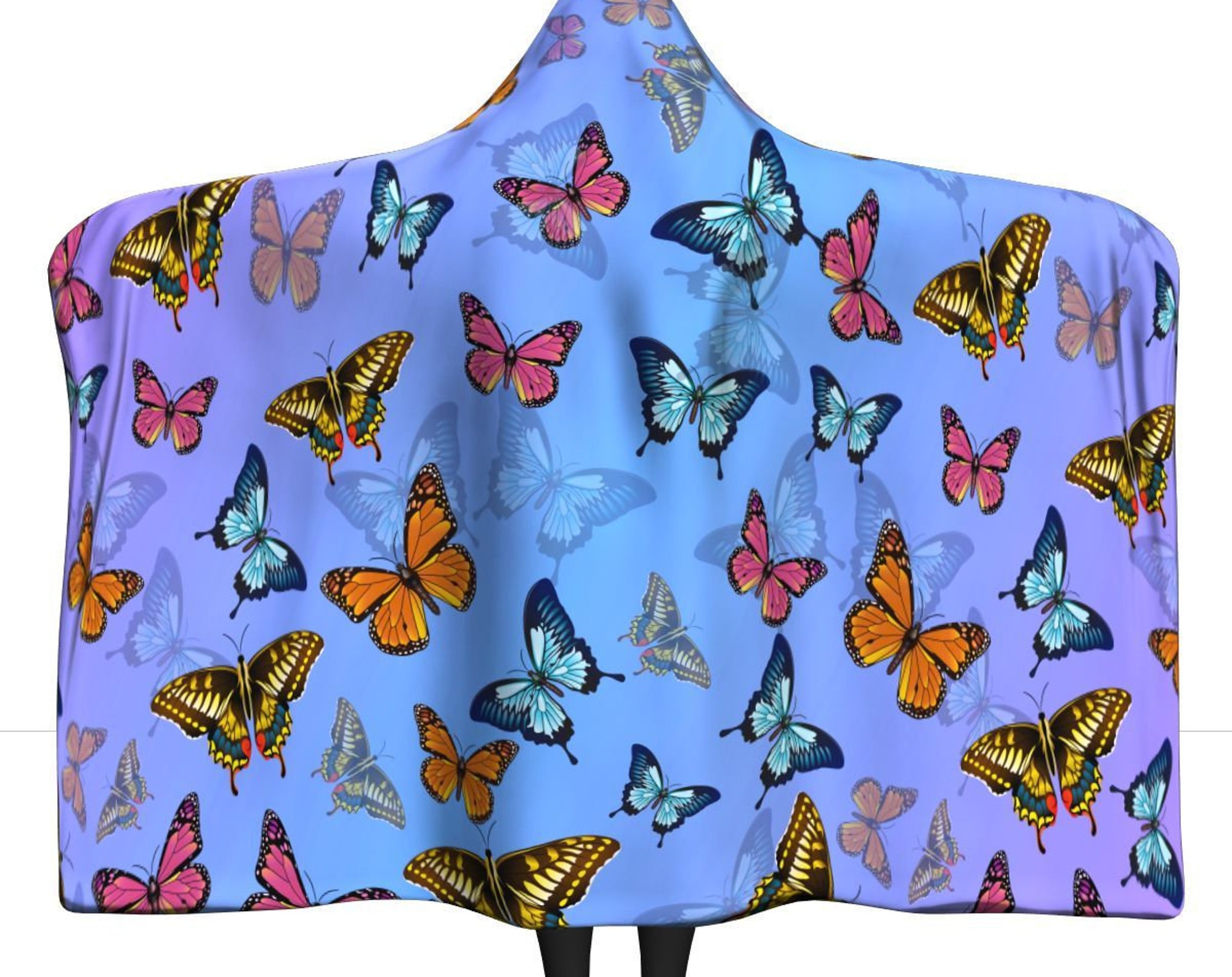Discover Butterfly Hooded Blanket