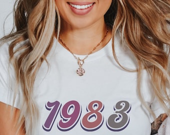 1983 Birthday Shirt, Birthday Anniversary Sweatshirt, 40th Birthday Gift For Men & Women Tee, 40th Birthday Party, Retro Bday Hoodie