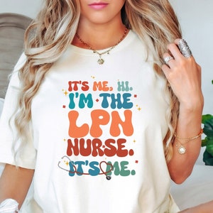 LPN Nurse Retro Christmas Party Unisex Tee, Licensed Practical Nurse Hoodie, Registered Nurse Sweatshirt, Nurse Long Sleeve Shirt Gifts