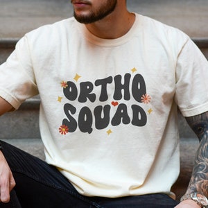 Ortho Squad Retro Shirt, Orthodontist Office Clothing, Gift For Dentist, Dental Hygienist Tee, Orthopedic Nurse T-Shirt, Nurse Squad Apparel