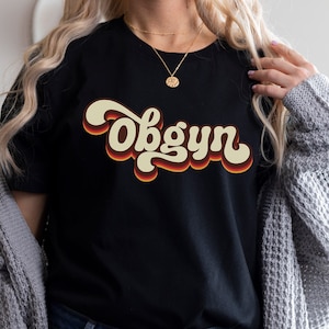 Obgyn Retro Shirt, Geschenk für weltbesten Obgyn, Geburtshelfer Gynäkologen Shirt, Cooles Hebamme TShirt, Geburtstagsgeschenk Für Postpartum Nurse