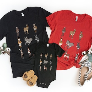 Donkey Owner Unisex Shirt For Kids & Adults, Donkey Lover Family Tee, Donkey Baby Babysuit, Donkey Christmas Sweatshirt Gifts For Mom Dad