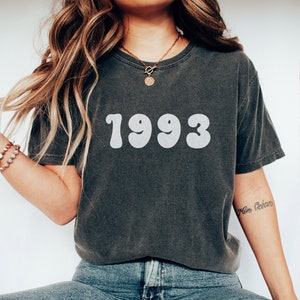 30th Birthday Retro Shirt, Limited Edition 1993 Comfort Colors T-Shirt, Birthday Gift For Women,  30 Birthday Party Tee, Retro Birthday Tee