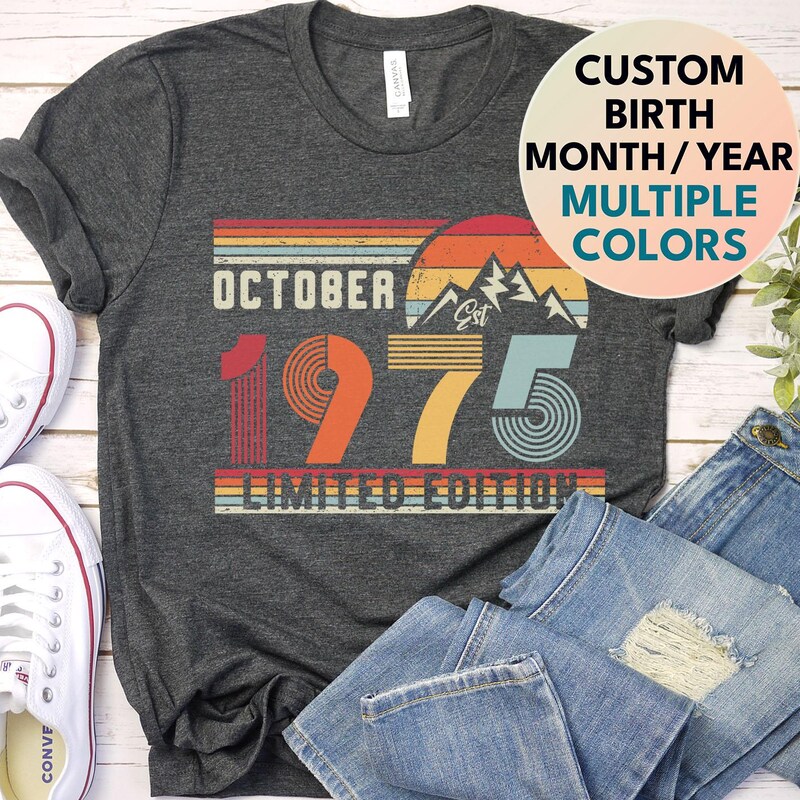 Number 50 Birthday Shirts - Etsy