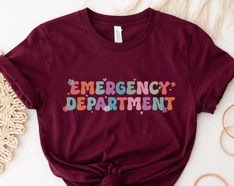 Emergency Department Retro Shirt, Graduation Gift For Registered Nurse, ED Nurse Apparel, Future Nurse T-Shirt, Nursing Assistant Apparel
