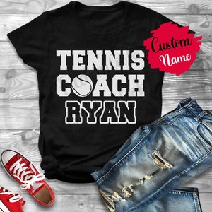 Personalized Tennis Coach Birthday Gift T-Shirt For Women and Men, Tennis Coach Meaning Appreciation Gift, Coach T-Shirt From Team