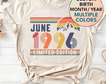 30. Geburtstag Retro Shirt, 1996 Geburtstag Sweatshirt Geschenk, 30 Jahre Geburtstag Nummer Hoodie für Frauen / Männer, Dreißiger Jahre Geburtstag T-Shirt für Tochter oder Sohn