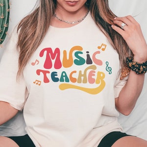Music Teacher Retro Shirt, Musician Shirt, Music Lover Tee, Gift For Music Instructor, Retro Music Teacher Gift, Music Educators, Music Gift